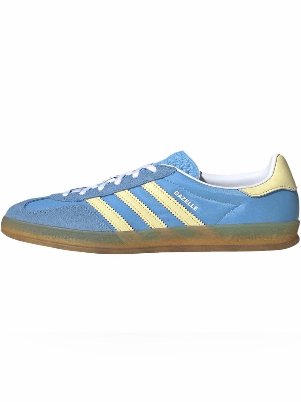 Adidas Blue and Yellow Gazelle Sneakers